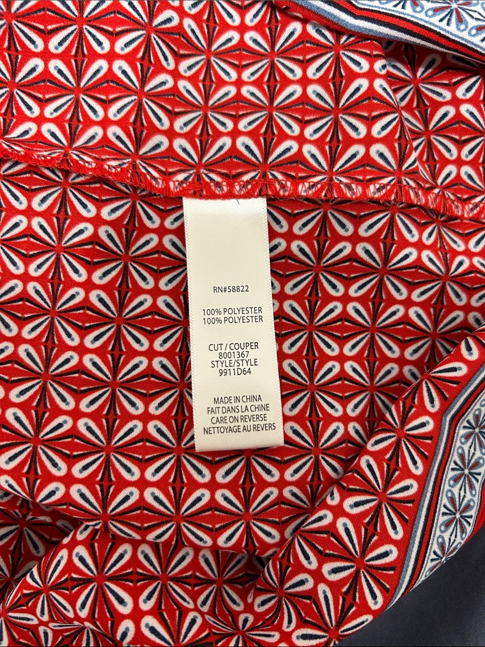 Max Studio Red Geometric Maxi Dress - Picture 9 of 10